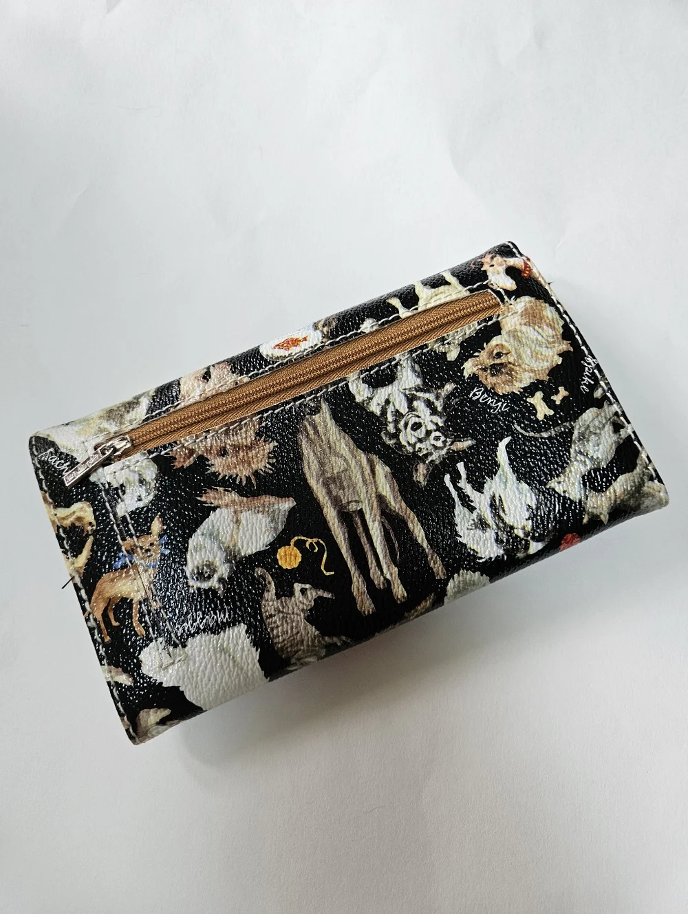 Sydney Love Polka Dot Dog Cat Print Wallet Trifold